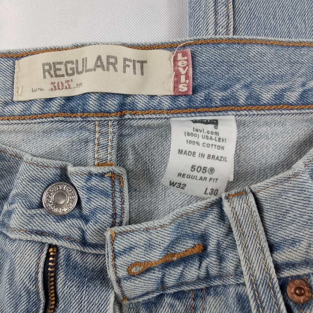 Vintage Levi's 505 regular fit jeans size 32 - Picture 2 of 11